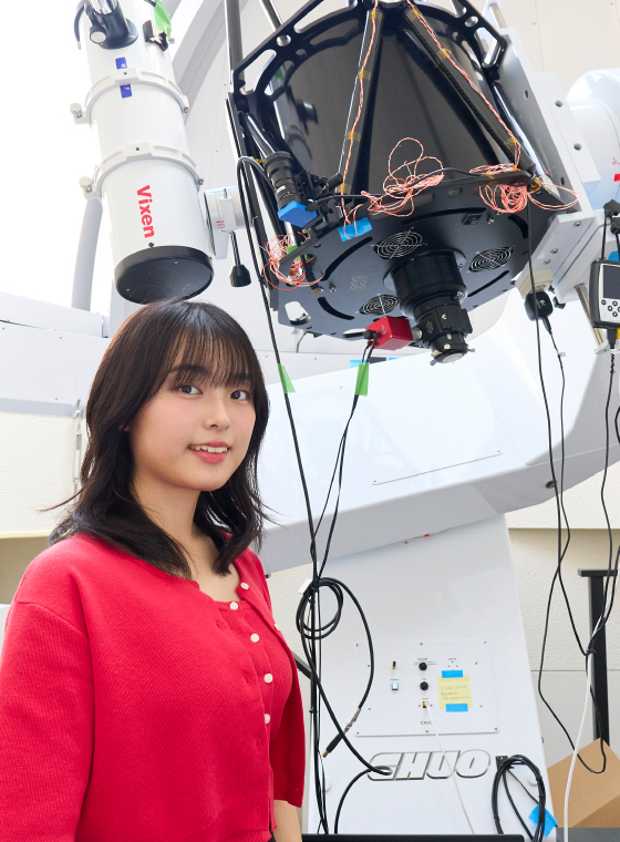 大学院 理工学研究科 物理学専攻 修士課程2年生 玉井 桃子さん